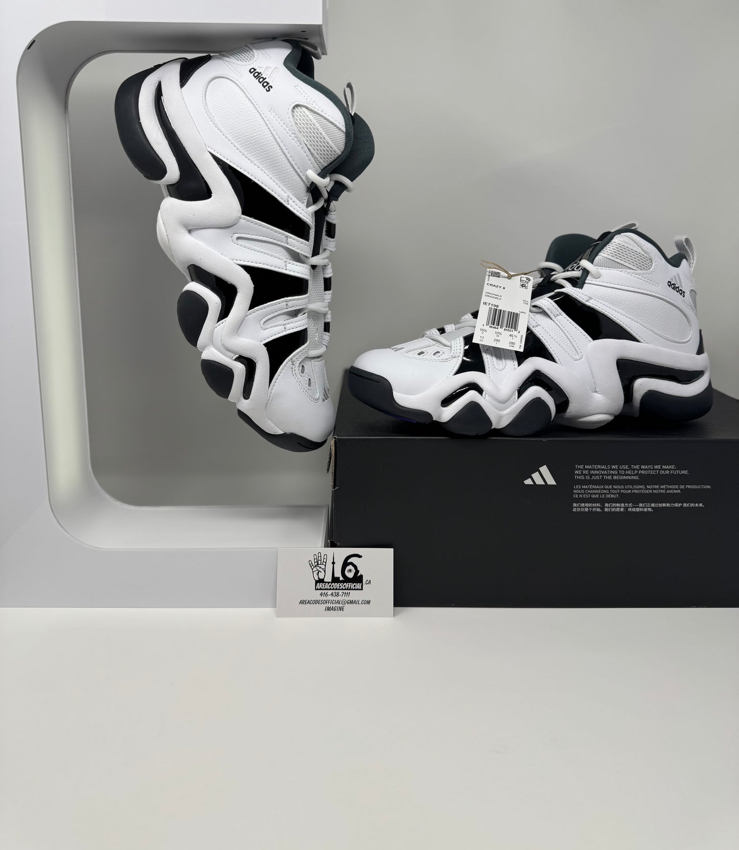 Adidas Crazy 8 White Black