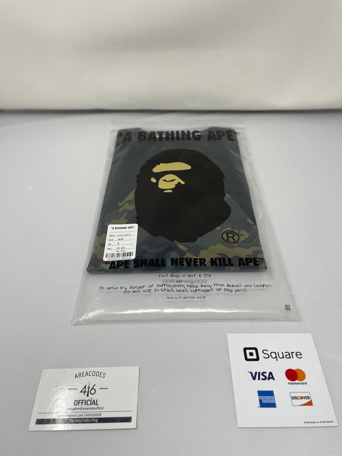 Octobers Very Own X Bape Head Black T-Shirt