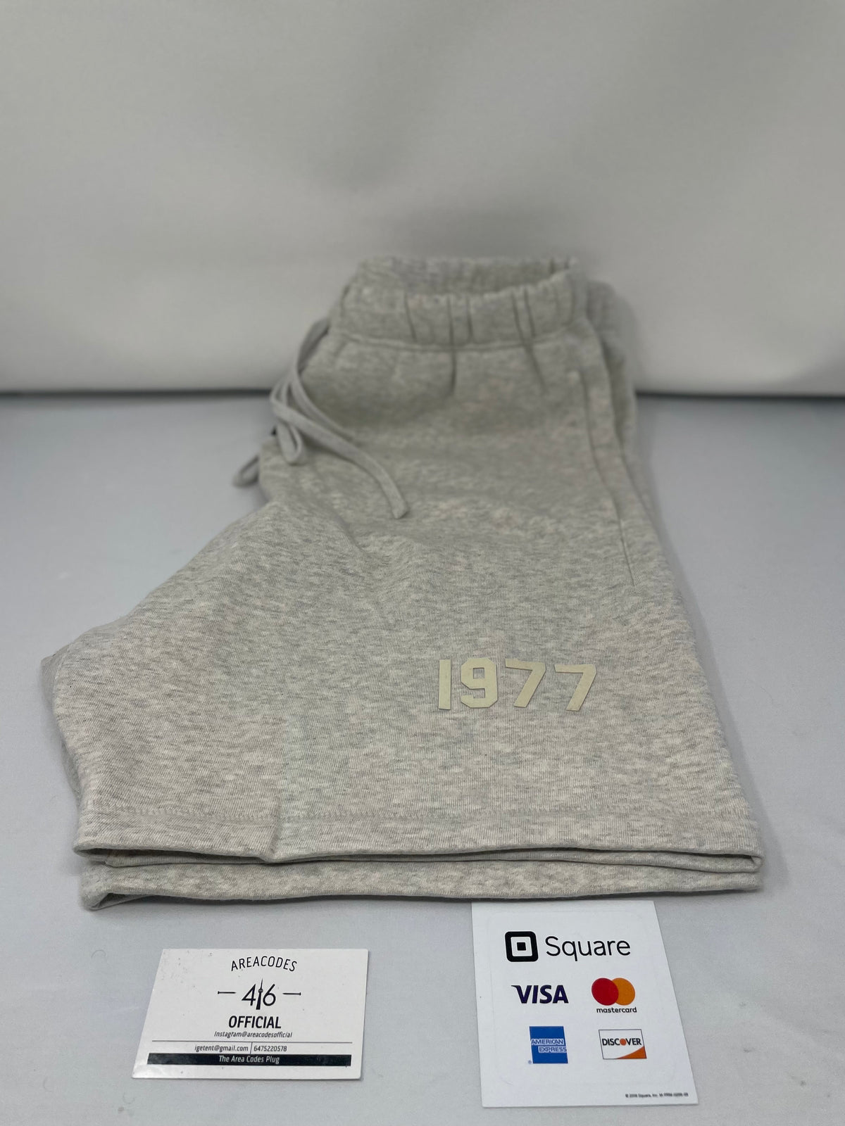 Fear Of God ESSENTIALS LIGHT OATMEAL Cotton Blend Shorts SS22