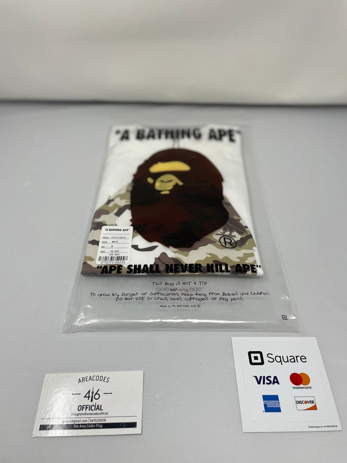 Octobers Very Own X Bape Head White T-Shirt