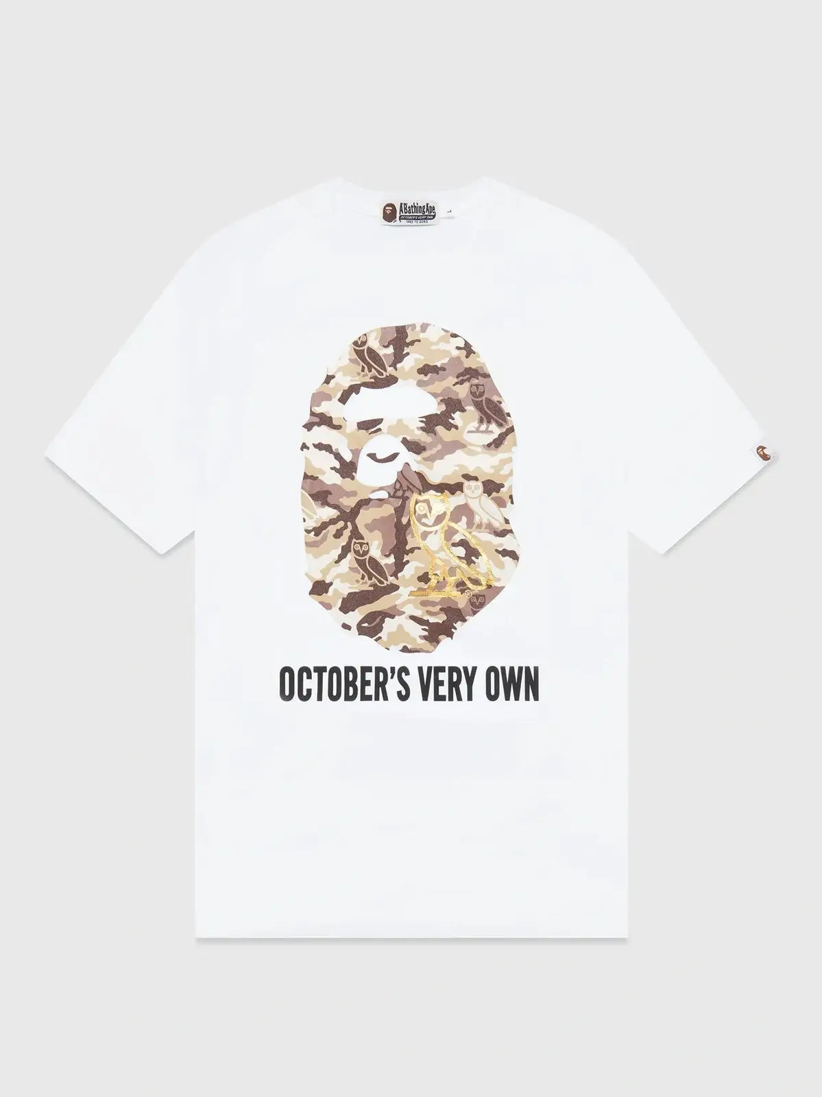 Octobers Very Own X Bape Head White T-Shirt